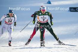 03.03.2018, Lahti, Finland (FIN): Aino-Kaisa Saarinen (FIN), Sandra Ringwald (GER), (l-r)  - FIS world cup cross-country, individual sprint, Lahti (FIN). www.nordicfocus.com. © Modica/NordicFocus. Every downloaded picture is fee-liable.