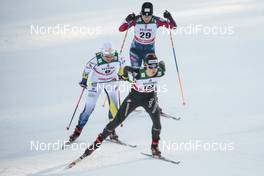 03.03.2018, Lahti, Finland (FIN): Laurien Van Der Graaff (SUI), Ida Ingemarsdotter (SWE), Rosie Brennan (USA), (l-r)  - FIS world cup cross-country, individual sprint, Lahti (FIN). www.nordicfocus.com. © Modica/NordicFocus. Every downloaded picture is fee-liable.