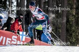 03.03.2018, Lahti, Finland (FIN): Patrick Caldwell (USA) - FIS world cup cross-country, individual sprint, Lahti (FIN). www.nordicfocus.com. © Modica/NordicFocus. Every downloaded picture is fee-liable.