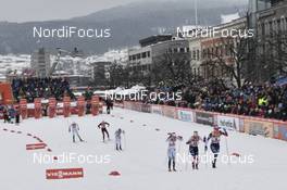 07.03.2018, Drammen, Norway (NOR): Jessica Diggins (USA) - FIS world cup cross-country, individual sprint, Drammen (NOR). www.nordicfocus.com. © Thibaut/NordicFocus. Every downloaded picture is fee-liable.