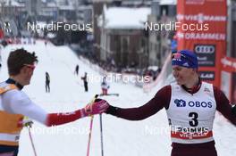 07.03.2018, Drammen, Norway (NOR): Alexander Bolshunov (RUS) - FIS world cup cross-country, individual sprint, Drammen (NOR). www.nordicfocus.com. © Thibaut/NordicFocus. Every downloaded picture is fee-liable.