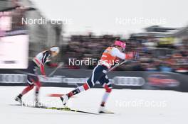 07.03.2018, Drammen, Norway (NOR): Maiken Caspersen Falla (NOR) - FIS world cup cross-country, individual sprint, Drammen (NOR). www.nordicfocus.com. © Thibaut/NordicFocus. Every downloaded picture is fee-liable.