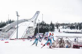 10.03.2018, Oslo, Norway (NOR): Robin Duvillard (FRA), Adrien Backscheider (FRA), (l-r)  - FIS world cup cross-country, mass men, Oslo (NOR). www.nordicfocus.com. © Modica/NordicFocus. Every downloaded picture is fee-liable.