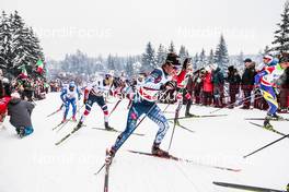 10.03.2018, Oslo, Norway (NOR): Scott Patterson (USA), Daniel Stock (NOR), (l-r)  - FIS world cup cross-country, mass men, Oslo (NOR). www.nordicfocus.com. © Modica/NordicFocus. Every downloaded picture is fee-liable.