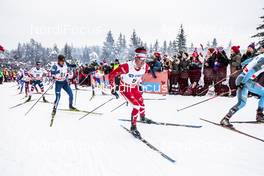 10.03.2018, Oslo, Norway (NOR): Alex Harvey (CAN), Keishin Yoshida (JPN), (l-r)  - FIS world cup cross-country, mass men, Oslo (NOR). www.nordicfocus.com. © Modica/NordicFocus. Every downloaded picture is fee-liable.