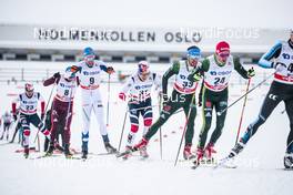 10.03.2018, Oslo, Norway (NOR): Jonas Dobler (GER), Florian Notz (GER), (l-r)  - FIS world cup cross-country, mass men, Oslo (NOR). www.nordicfocus.com. © Modica/NordicFocus. Every downloaded picture is fee-liable.