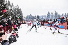 10.03.2018, Oslo, Norway (NOR): Simen Andreas Sveen (NOR), Hans Christer Holund (NOR), Martin Johnsrud Sundby (NOR), (l-r)  - FIS world cup cross-country, mass men, Oslo (NOR). www.nordicfocus.com. © Modica/NordicFocus. Every downloaded picture is fee-liable.