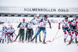 10.03.2018, Oslo, Norway (NOR): Scott Patterson (USA), Niklas Dyrhaug  (NOR), (l-r)  - FIS world cup cross-country, mass men, Oslo (NOR). www.nordicfocus.com. © Modica/NordicFocus. Every downloaded picture is fee-liable.
