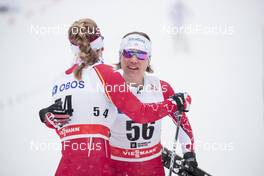 11.03.2018, Oslo, Norway (NOR): Dahria Beatty (CAN), Zina Kocher (CAN), (l-r)  - FIS world cup cross-country, mass women, Oslo (NOR). www.nordicfocus.com. © Modica/NordicFocus. Every downloaded picture is fee-liable.