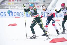 11.03.2018, Oslo, Norway (NOR): Sandra Ringwald (GER), Lotta Udnes Weng (NOR), (l-r)  - FIS world cup cross-country, mass women, Oslo (NOR). www.nordicfocus.com. © Modica/NordicFocus. Every downloaded picture is fee-liable.