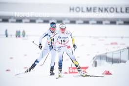 11.03.2018, Oslo, Norway (NOR): Krista Parmakoski (FIN), Ebba Andersson (SWE), (l-r)  - FIS world cup cross-country, mass women, Oslo (NOR). www.nordicfocus.com. © Modica/NordicFocus. Every downloaded picture is fee-liable.