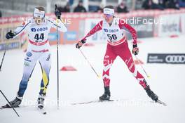 11.03.2018, Oslo, Norway (NOR): Lovisa Modig (SWE), Zina Kocher (CAN), (l-r)  - FIS world cup cross-country, mass women, Oslo (NOR). www.nordicfocus.com. © Modica/NordicFocus. Every downloaded picture is fee-liable.