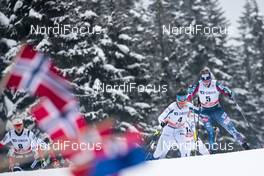 11.03.2018, Oslo, Norway (NOR): Jessica Diggins (USA), Krista Parmakoski (FIN), (l-r)  - FIS world cup cross-country, mass women, Oslo (NOR). www.nordicfocus.com. © Modica/NordicFocus. Every downloaded picture is fee-liable.