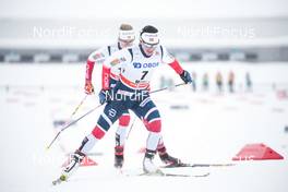 11.03.2018, Oslo, Norway (NOR): Marit Bjoergen (NOR), Astrid Uhrenholdt Jacobsen (NOR), (l-r)  - FIS world cup cross-country, mass women, Oslo (NOR). www.nordicfocus.com. © Modica/NordicFocus. Every downloaded picture is fee-liable.