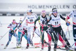 11.03.2018, Oslo, Norway (NOR): Ida Ingemarsdotter (SWE), Stefanie Boehler (GER), Nathalie Von Siebenthal (SUI), (l-r)  - FIS world cup cross-country, mass women, Oslo (NOR). www.nordicfocus.com. © Modica/NordicFocus. Every downloaded picture is fee-liable.