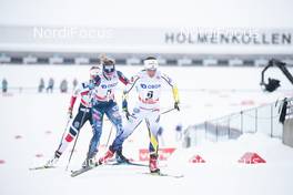 11.03.2018, Oslo, Norway (NOR): Jessica Diggins (USA), Charlotte Kalla (SWE), (l-r)  - FIS world cup cross-country, mass women, Oslo (NOR). www.nordicfocus.com. © Modica/NordicFocus. Every downloaded picture is fee-liable.