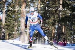 16.03.2018, Falun Sweden (SWE): Andrew Young (GBR) - FIS world cup cross-country, individual sprint, Falun (SWE). www.nordicfocus.com. © Modica/NordicFocus. Every downloaded picture is fee-liable.