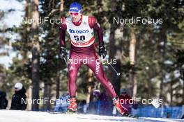 16.03.2018, Falun Sweden (SWE): Evgeniy Belov (RUS) - FIS world cup cross-country, individual sprint, Falun (SWE). www.nordicfocus.com. © Modica/NordicFocus. Every downloaded picture is fee-liable.