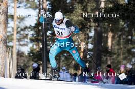 16.03.2018, Falun Sweden (SWE): Baptiste Gros (FRA) - FIS world cup cross-country, individual sprint, Falun (SWE). www.nordicfocus.com. © Modica/NordicFocus. Every downloaded picture is fee-liable.