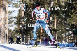 16.03.2018, Falun Sweden (SWE): Kevin Bolger (USA) - FIS world cup cross-country, individual sprint, Falun (SWE). www.nordicfocus.com. © Modica/NordicFocus. Every downloaded picture is fee-liable.