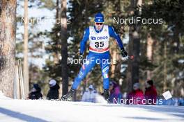 16.03.2018, Falun Sweden (SWE): Maicol Rastelli (ITA) - FIS world cup cross-country, individual sprint, Falun (SWE). www.nordicfocus.com. © Modica/NordicFocus. Every downloaded picture is fee-liable.