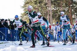 17.03.2018, Falun Sweden (SWE): Lucas Boegl (GER), Thomas Bing (GER), (l-r)  - FIS world cup cross-country, mass men, Falun (SWE). www.nordicfocus.com. © Modica/NordicFocus. Every downloaded picture is fee-liable.