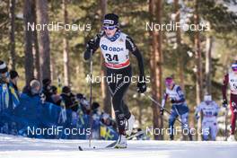 17.03.2018, Falun Sweden (SWE): Nathalie Von Siebenthal (SUI) - FIS world cup cross-country, mass women, Falun (SWE). www.nordicfocus.com. © Modica/NordicFocus. Every downloaded picture is fee-liable.