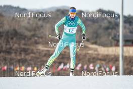 15.02.2018, Pyeongchang, Korea (KOR): Valeriya Tyuleneva (KAZ) - XXIII. Olympic Winter Games Pyeongchang 2018, cross-country, 10km women,  Pyeongchang (KOR). www.nordicfocus.com. © Modica/NordicFocus. Every downloaded picture is fee-liable.