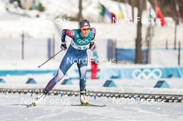 15.02.2018, Pyeongchang, Korea (KOR): Sadie Bjornsen (USA) - XXIII. Olympic Winter Games Pyeongchang 2018, cross-country, 10km women,  Pyeongchang (KOR). www.nordicfocus.com. © Modica/NordicFocus. Every downloaded picture is fee-liable.