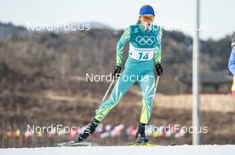 15.02.2018, Pyeongchang, Korea (KOR): Anna Shevchenko (KAZ) - XXIII. Olympic Winter Games Pyeongchang 2018, cross-country, 10km women,  Pyeongchang (KOR). www.nordicfocus.com. © Modica/NordicFocus. Every downloaded picture is fee-liable.