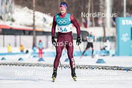 16.02.2018, Pyeongchang, Korea (KOR): Andrey Larkov (RUS) - XXIII. Olympic Winter Games Pyeongchang 2018, cross-country, 15km men,  Pyeongchang (KOR). www.nordicfocus.com. © Modica/NordicFocus. Every downloaded picture is fee-liable.