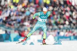 16.02.2018, Pyeongchang, Korea (KOR): Yevgeniy Velichko (KAZ) - XXIII. Olympic Winter Games Pyeongchang 2018, cross-country, 15km men,  Pyeongchang (KOR). www.nordicfocus.com. © Modica/NordicFocus. Every downloaded picture is fee-liable.
