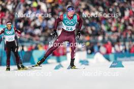16.02.2018, Pyeongchang, Korea (KOR): Andrey Larkov (RUS) - XXIII. Olympic Winter Games Pyeongchang 2018, cross-country, 15km men,  Pyeongchang (KOR). www.nordicfocus.com. © Modica/NordicFocus. Every downloaded picture is fee-liable.
