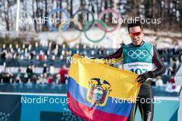 16.02.2018, Pyeongchang, Korea (KOR): Klaus Jungbluth Rodriguez (ECU) - XXIII. Olympic Winter Games Pyeongchang 2018, cross-country, 15km men,  Pyeongchang (KOR). www.nordicfocus.com. © Modica/NordicFocus. Every downloaded picture is fee-liable.