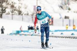 16.02.2018, Pyeongchang, Korea (KOR): Clement Parisse (FRA) - XXIII. Olympic Winter Games Pyeongchang 2018, cross-country, 15km men,  Pyeongchang (KOR). www.nordicfocus.com. © Modica/NordicFocus. Every downloaded picture is fee-liable.