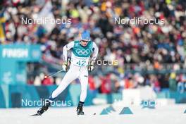 16.02.2018, Pyeongchang, Korea (KOR): Matti Heikkinen (FIN) - XXIII. Olympic Winter Games Pyeongchang 2018, cross-country, 15km men,  Pyeongchang (KOR). www.nordicfocus.com. © Modica/NordicFocus. Every downloaded picture is fee-liable.