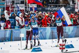 13.02.2018, Pyeongchang, Korea (KOR): Yulia Belorukova (RUS), Jessica Diggins (USA), Natalia Nepryaeva (RUS), (l-r)  - XXIII. Olympic Winter Games Pyeongchang 2018, cross-country, individual sprint,  Pyeongchang (KOR). www.nordicfocus.com. © Modica/NordicFocus. Every downloaded picture is fee-liable.