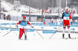 24.02.2018, Pyeongchang, Korea (KOR): Alex Harvey (CAN), Martin Johnsrud Sundby (NOR), (l-r)  - XXIII. Olympic Winter Games Pyeongchang 2018, cross-country, mass men,  Pyeongchang (KOR). www.nordicfocus.com. © Modica/NordicFocus. Every downloaded picture is fee-liable.