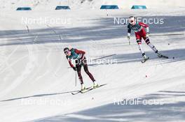 25.02.2018, Pyeongchang, Korea (KOR): Nathalie Von Siebenthal (SUI), Ragnhild Haga (NOR), (l-r)  - XXIII. Olympic Winter Games Pyeongchang 2018, cross-country, mass women,  Pyeongchang (KOR). www.nordicfocus.com. © Modica/NordicFocus. Every downloaded picture is fee-liable.