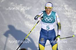 25.02.2018, Pyeongchang, Korea (KOR): Charlotte Kalla (SWE) - XXIII. Olympic Winter Games Pyeongchang 2018, cross-country, mass women,  Pyeongchang (KOR). www.nordicfocus.com. © Thibaut/NordicFocus. Every downloaded picture is fee-liable.