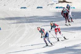 25.02.2018, Pyeongchang, Korea (KOR): Jessica Diggins (USA), Heidi Weng (NOR), (l-r)  - XXIII. Olympic Winter Games Pyeongchang 2018, cross-country, mass women,  Pyeongchang (KOR). www.nordicfocus.com. © Modica/NordicFocus. Every downloaded picture is fee-liable.