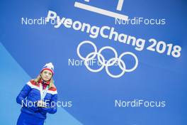 10.02.2018, Pyeongchang, Korea (KOR): Maiken Caspersen Falla (NOR) - XXIII. Olympic Winter Games Pyeongchang 2018, cross-country, medals, Pyeongchang (KOR). www.nordicfocus.com. © Modica/NordicFocus. Every downloaded picture is fee-liable.