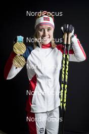 23.02.2018, Pyeongchang, Korea (KOR): Ragnhild Haga (NOR) - XXIII. Olympic Winter Games Pyeongchang 2018, cross-country, medals, Pyeongchang (KOR). www.nordicfocus.com. © Modica/NordicFocus. Every downloaded picture is fee-liable.