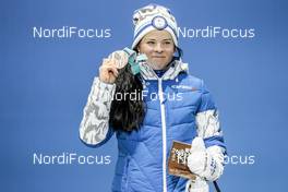 15.02.2018, Pyeongchang, Korea (KOR): Krista Parmakoski (FIN) - XXIII. Olympic Winter Games Pyeongchang 2018, cross-country, medals, Pyeongchang (KOR). www.nordicfocus.com. © Modica/NordicFocus. Every downloaded picture is fee-liable.