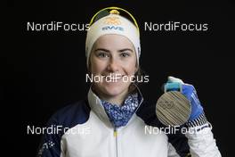 22.02.2018, Pyeongchang, Korea (KOR): Ebba Andersson (SWE) - XXIII. Olympic Winter Games Pyeongchang 2018, cross-country, medals, Pyeongchang (KOR). www.nordicfocus.com. © Modica/NordicFocus. Every downloaded picture is fee-liable.
