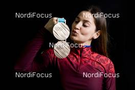 19.02.2018, Pyeongchang, Korea (KOR): Yulia Belorukova (RUS) - XXIII. Olympic Winter Games Pyeongchang 2018, cross-country, medals, Pyeongchang (KOR). www.nordicfocus.com. © Modica/NordicFocus. Every downloaded picture is fee-liable.
