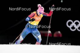 17.02.2018, Pyeongchang, Korea (KOR): Kikkan Randall (USA) - XXIII. Olympic Winter Games Pyeongchang 2018, cross-country, 4x5km women, Pyeongchang (KOR). www.nordicfocus.com. © Modica/NordicFocus. Every downloaded picture is fee-liable.