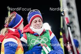 17.02.2018, Pyeongchang, Korea (KOR): Ragnhild Haga (NOR), Astrid Uhrenholdt Jacobsen (NOR), (l-r)  - XXIII. Olympic Winter Games Pyeongchang 2018, cross-country, 4x5km women, Pyeongchang (KOR). www.nordicfocus.com. © Modica/NordicFocus. Every downloaded picture is fee-liable.