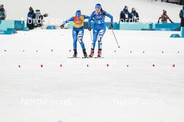 17.02.2018, Pyeongchang, Korea (KOR): Elisa Brocard (ITA), Ilaria Debertolis (ITA), (l-r)  - XXIII. Olympic Winter Games Pyeongchang 2018, cross-country, 4x5km women, Pyeongchang (KOR). www.nordicfocus.com. © Modica/NordicFocus. Every downloaded picture is fee-liable.
