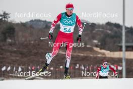 11.02.2018, Pyeongchang, Korea (KOR): Graeme Killick (CAN) - XXIII. Olympic Winter Games Pyeongchang 2018, cross-country, skiathlon men, Pyeongchang (KOR). www.nordicfocus.com. © Modica/NordicFocus. Every downloaded picture is fee-liable.